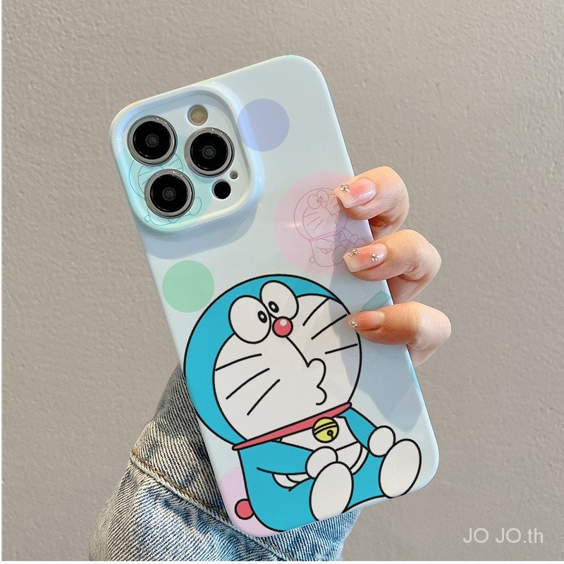 น ่ ารักการ ์ ตูน Doraemon hard case แพคเกจเต ็ มรูปแบบ anti drop hard กรณีโทรศัพท ์ เหมาะสําหรับ iPhone 15 14 13 12 11 pro Max se X XR XS Max 7 8 6s Plus &amp; *-