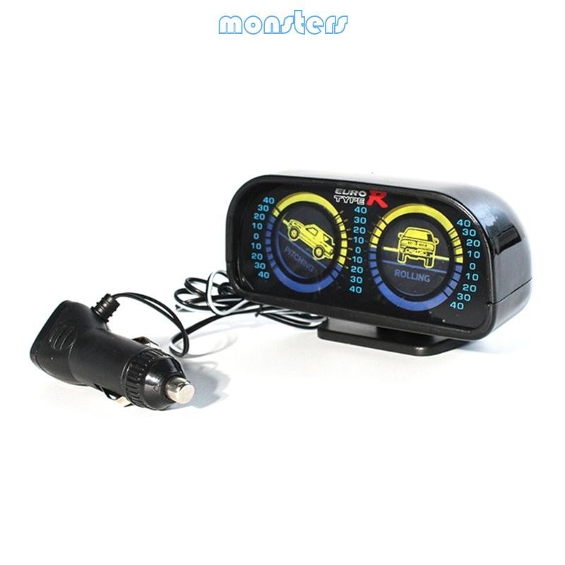 Mon Car Digital Display Level Tilt Gauge Slope Meter HUD Inclinometer
