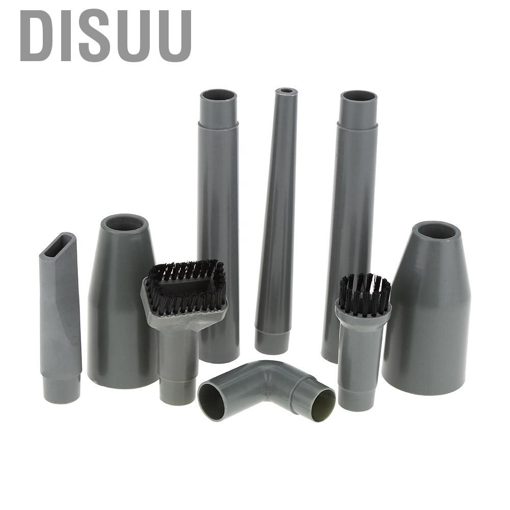 Disuu 9Pcs/set Micro Vacuum Cleaner Nozzles Accessories Fit for All Cleaners Perfect Hard To Reach Areas Office Equipment Computers Car Detailing Stereo Video Typewriters