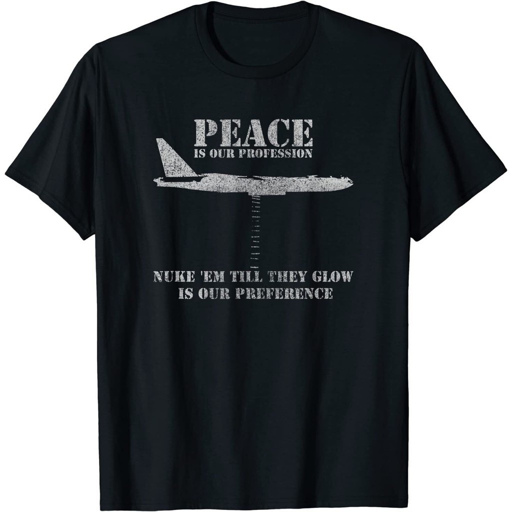 Retro B52 Bomber Plane ตลก Great Idea เสื้อยืดพรีเมี่ยม