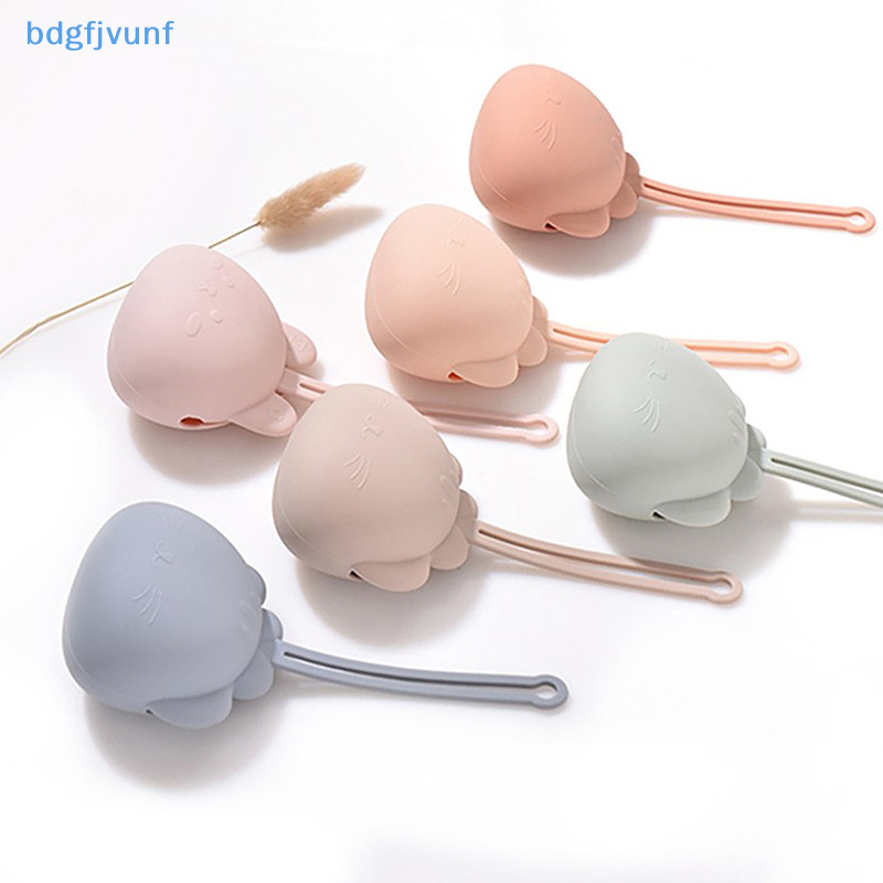 Bdgf 1 PC Pacifier กล่องเก็บเด็กซิลิโคน Pacifier ผู้ถือคอนเทนเนอร์กล่องทารกแบบพกพาจุกนมหลอก Pacifier Chain ซิลิโคนกล่องเก็บ TH