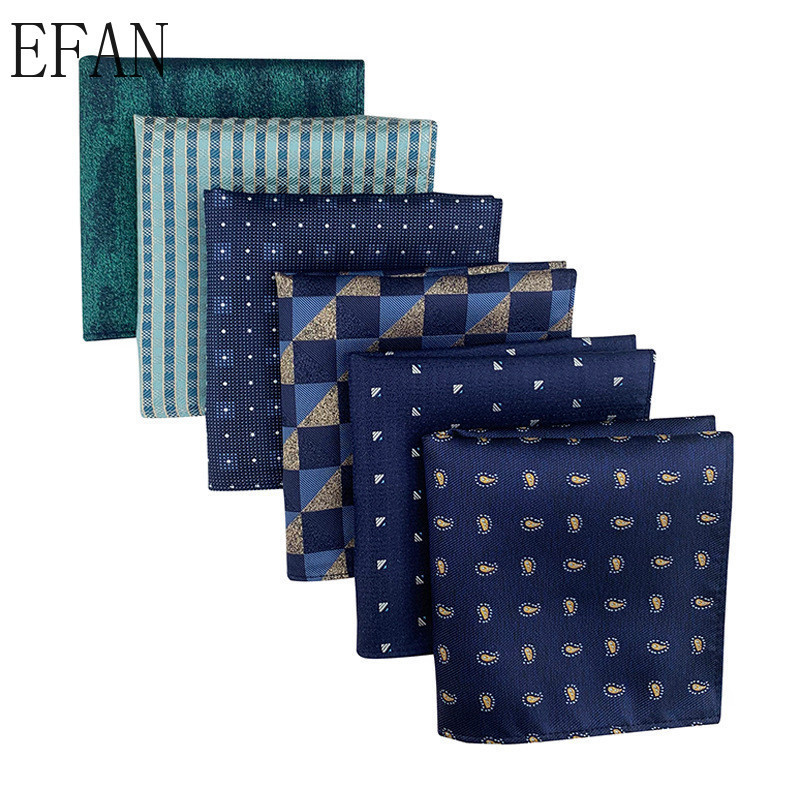 หรูหราผู้ชายกระเป๋าสแควร์ 25 ซม.ผ้าเช็ดหน้า Paisley ลายสก๊อต Polka Dot Hanky ผู้ชายชุดหน้าอกผ้าเช็ดตัวอุปกรณ์เสริมสําหรับธุรกิจงานแต่งงาน