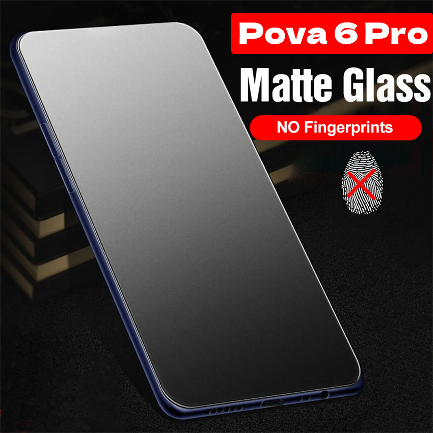 สําหรับ Tecno Pova 6 Pro 6Pro 5 5Pro 2024 9D Frosted Matte Glass Screen Protector 9H Pova6 Pova6Pro Pova5 Pova5Pro Anti-Fingerprint ป้องกันฟิล์มกระจกนิรภัย Scratch Full Cover – โปรปัง