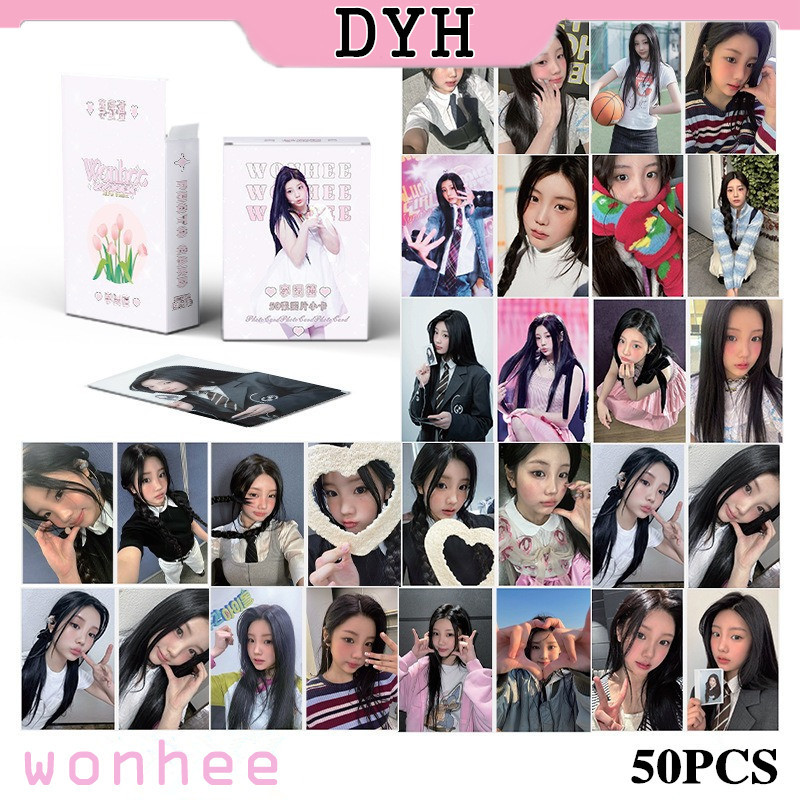 50 ชิ ้ น/box ILLIT Wonhee Laser Card Photocards LOMO Card อัลบั ้ ม KPOP