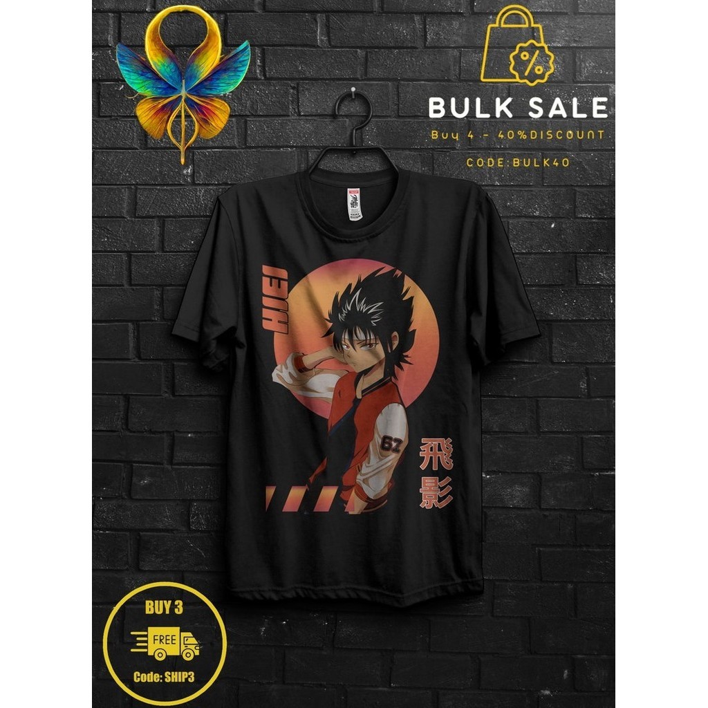 Hiei Yu Yu Hakusho เสื้อยืดอะนิเมะของขวัญสำหรับเขา Kuwabara Rinku Appareal Yukina TShirt สำหรับ Bota