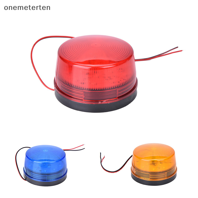 Rten สีส ้ มสีฟ ้ าสีแดง 12V LED Security Alarm Strobe สัญญาณไฟเตือนกระพริบโคมไฟ N