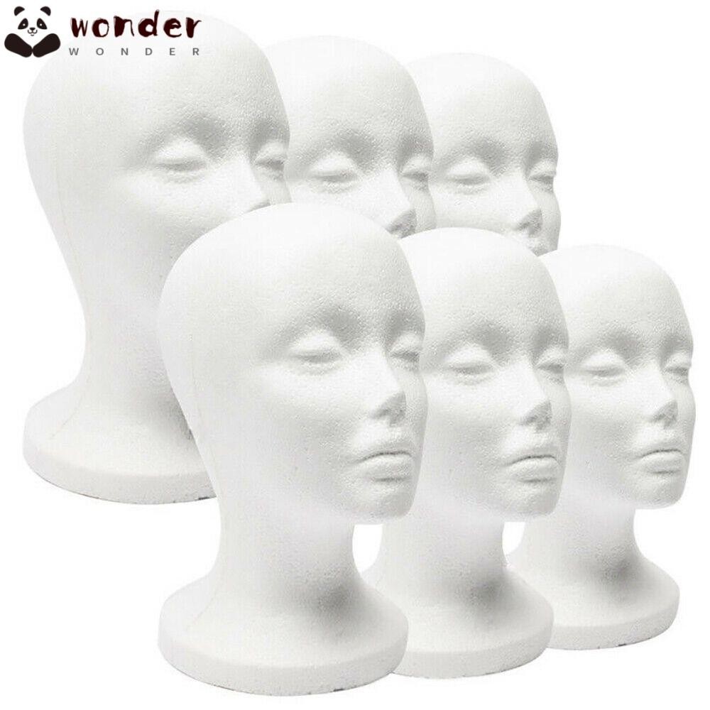 Wonder Head Model White Rack Wide Dummy Wig Display Stand