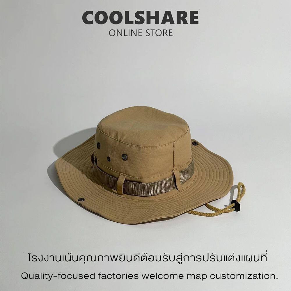 MNO.9 Thing Hat CampPing Bk002  หมวกบัคเก็ต  สไตล์ตั้งแคมป์ หมวกตกปลากลางแจ้งพับได้
