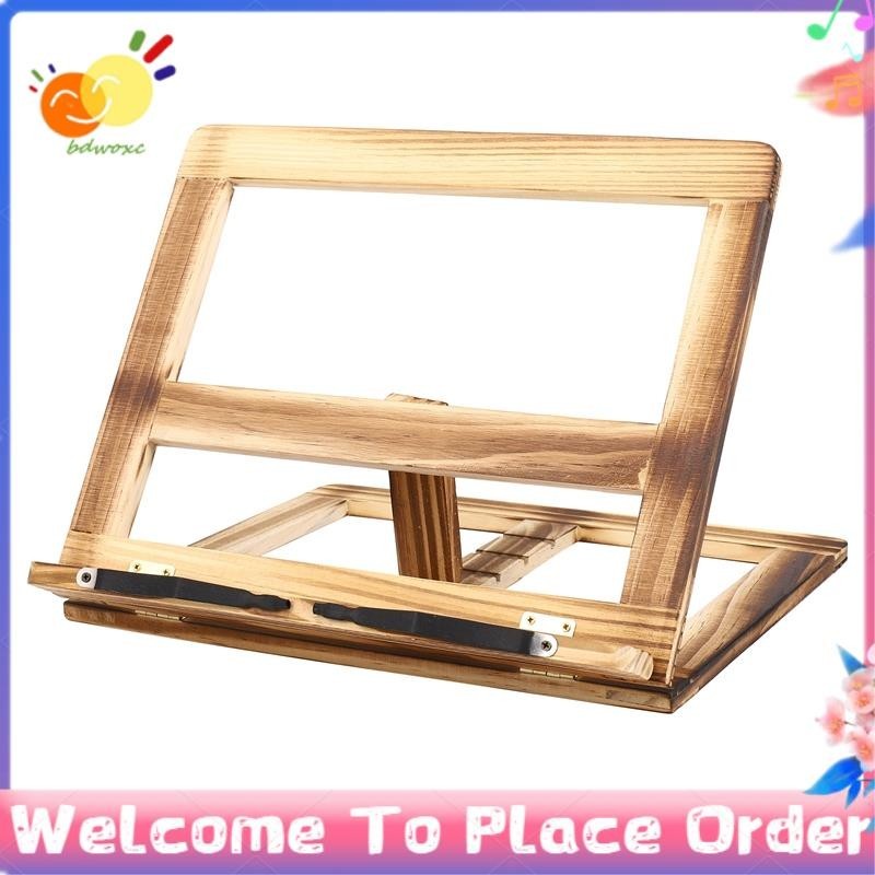 -bdwoxc-Foldable Recipe Book Stand,Wooden Frame Reading Bookshelf,Tablet Pc Support Stand