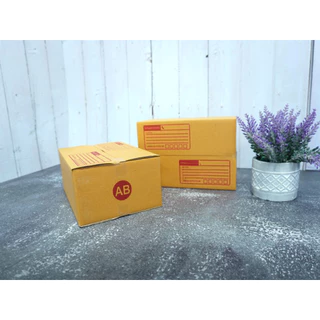 กล่องไปรษณีย์ เบอร์ AB ขนาด 14×20×12 ซม. กล่องพัสดุฝาชน แพ็ค 10 ใบ หนา 3 ชั้น ราคาส่ง พร้อมส่ง QuickBox ส่งด่วน