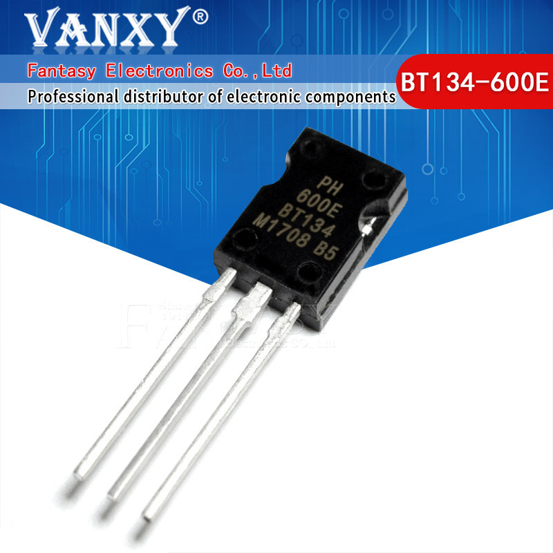 10pcs BT134-600E TO-126 BT134-600 TO126 BT134-600D BT134-500E BT134-800E ส่วนประกอบอิเล็กทรอนิกส์