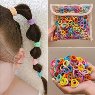 200-2500 ชิ้น เซต ยางรัดผม สําหรับเด็ก แฟชั่นเกาหลี ที่เรียบง่าย ยืดหยุ่นสูง ยางรัดผม เด็กผู้หญิง เครื่องประดับผม