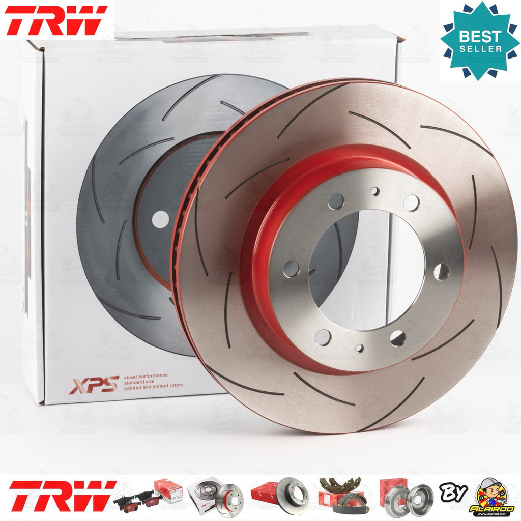 TRW XPS จานดิสเบรคหน้า จานเบรคหน้า 1คู่/2 ใบ Toyota Revo 4WD,ยกสูง Cab,4D ปี 2015-Now DF 7461 XSS