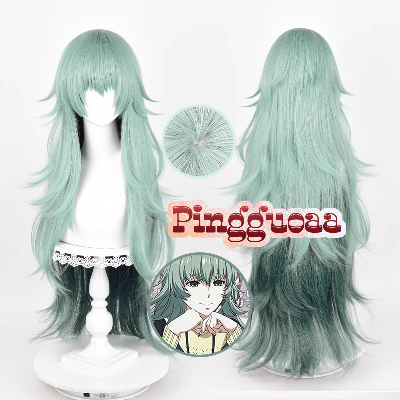 Tokyo Ghoul Eto Yoshimura Cosplay Wig 95cm Long Green Gradient Heat Resistant Synthetic Hair