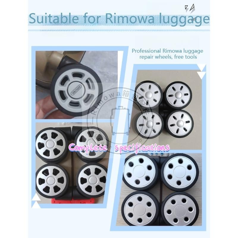 Rimowa Universal ล้อกระเป๋าเดินทางล้อ Rimowwa ซ่อมเงียบล้อ Rimowwa ล้อ EBEN เงียบล้อกระเป๋าเดินทาง DIY Boarding กรณีล้อ