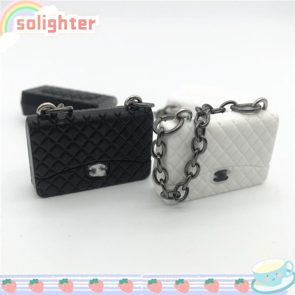 Solighter กระเป๋าถือ Labubu 17 ซม. กระเป๋าถือสุดหรู Dollhouse Min Tote กระเป๋าถือสำหรับผู้หญิง