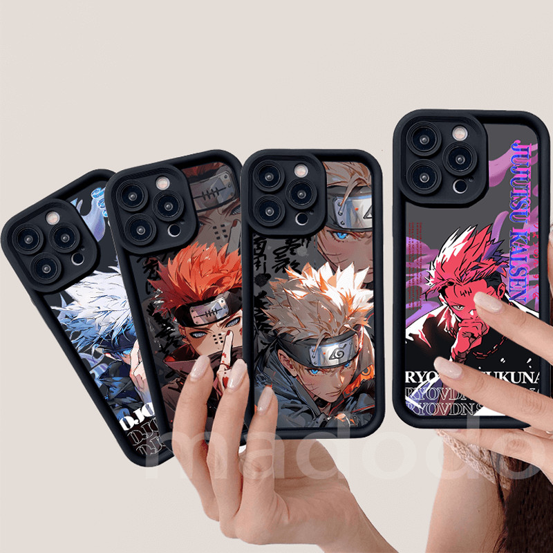 เคส For Realme C75 Note 50 C65 C63 C61 C53 C51 C55 C33 C30 C30S Narzo 50A 50i 30A 20 Prime C25Y C21Y C31 C21 C15 C12 C25 C25S C35 C20 C11 C2 C1 5 5S 5I Pro Cartoon Cool Anime Patterned Lens Protection Silicone Soft Phone Case JT 59