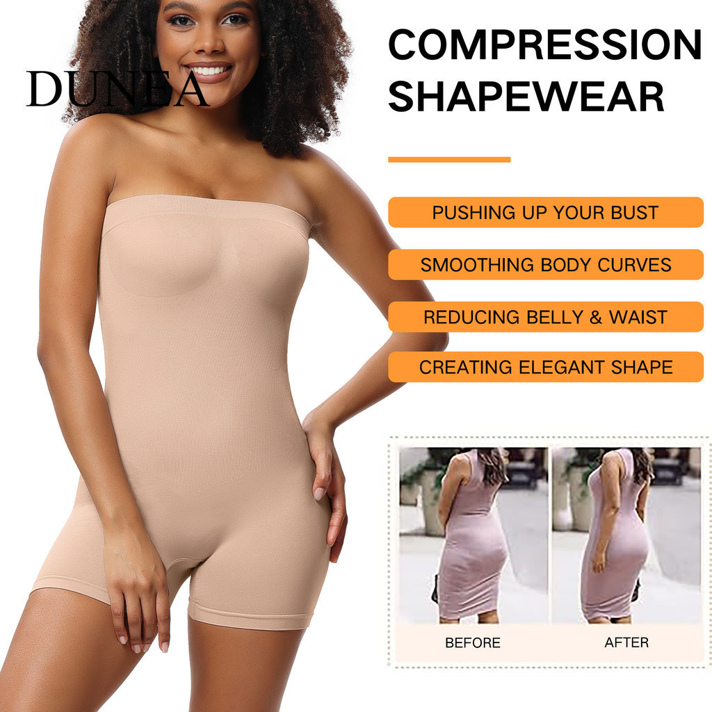 Dunea เซ ็ กซี ่ ปิดไหล ่ Shapewear Cami playsuit
