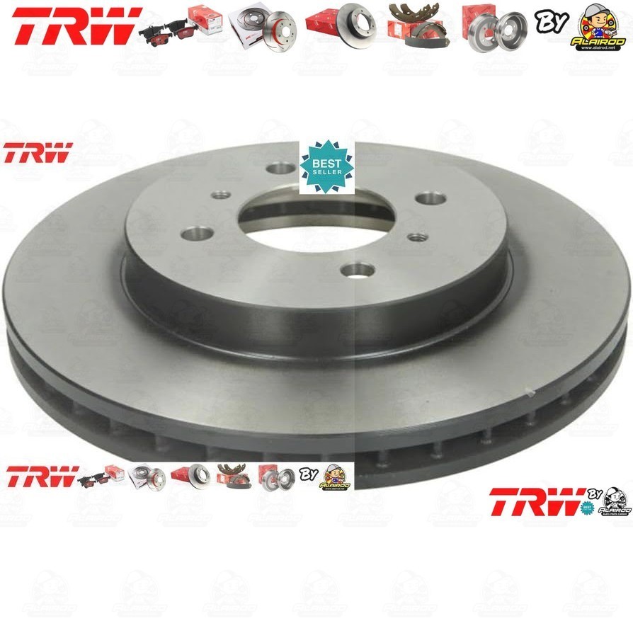 TRW จานดิสเบรค 2 ใบ จานดิสเบรคหน้า จานเบรคหน้า เหล็กเกรด GG20 DF 4498  Mitsubishi Lancer Cedia CS3A ปี 2001-2003