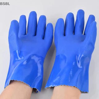 Bsbl ถุงมือยางอุตสาหกรรมพีวีซีกันลื ่ นหนาป ้ องกันการกัดกร ่ อนสารเคมีทนต ่ อการสึกหรอกันน ้ ําถุงมือป ้ องกันแรงงาน BL