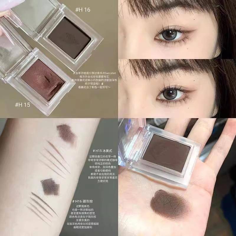 อายแชโดว ์ ขาวดํา , อายไลเนอร ์ , สีเทาอเนกประสงค ์ สีน ้ ําตาล , การพัฒนาสีที ่ ทนทาน , ธรรมชาติไม ่ เลอะ
