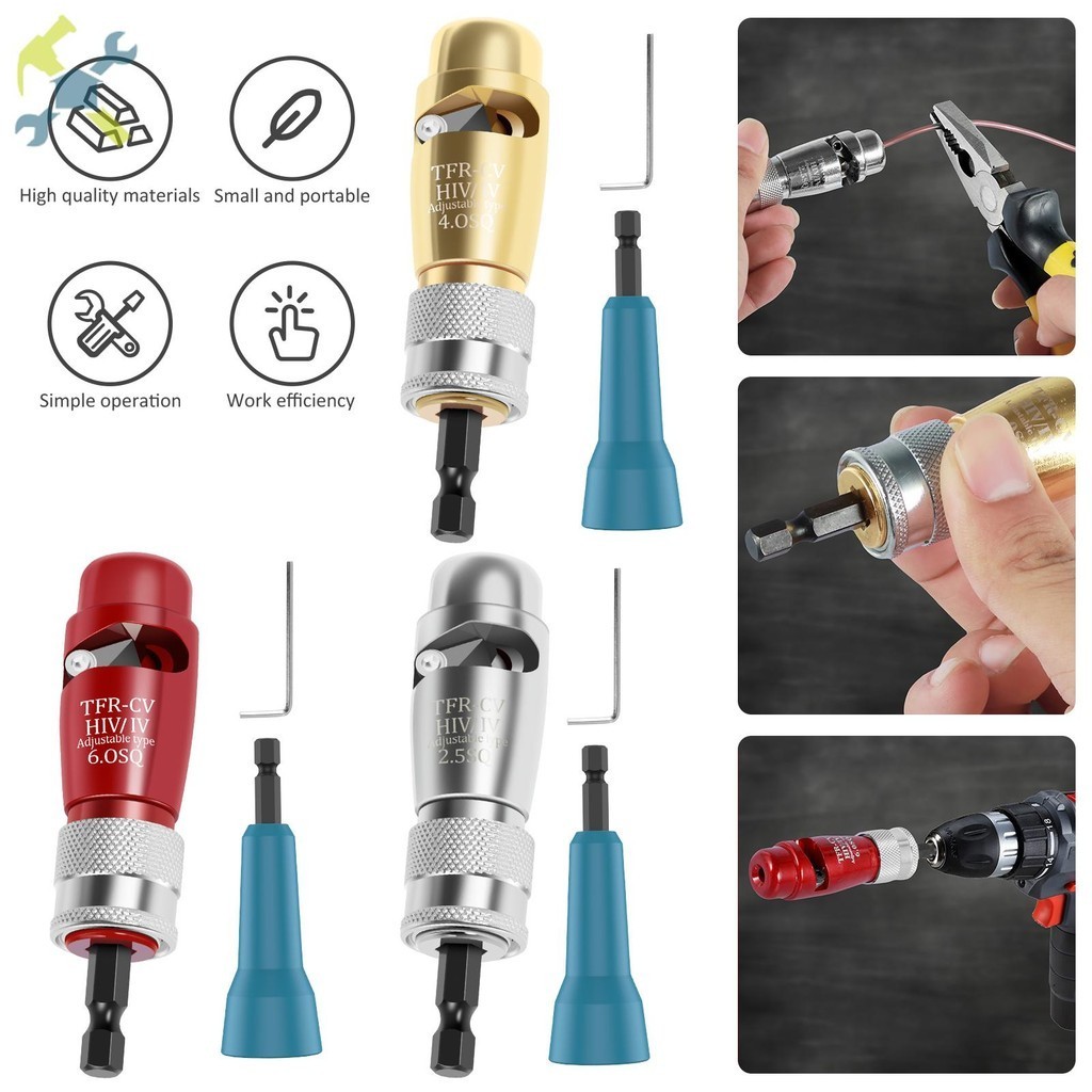 Wire Stripper และ Wire Nut Twister Set Electric Wire Peeling Stripper Wire Twisting Tool SHOPTKC7651