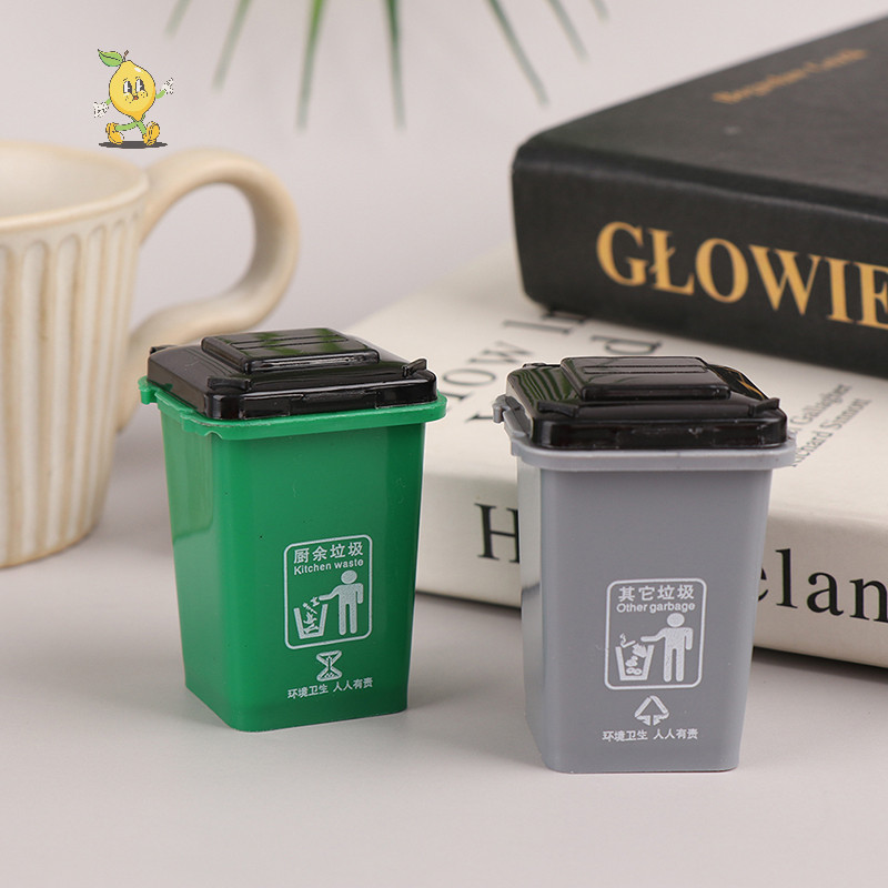 [mozh ] 1 กล ่ อง 12 Dollhouse MiniTrash Can Model/Mini Waste Bin/Pen Organizer Home Storage Can [TH ]