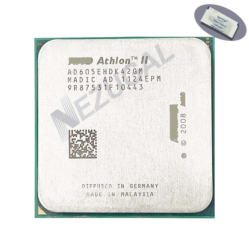 Athlon II X4 605E X4-60E AD605EHDK42GM AD605EHDGMBOX 2.3 Ghz Quad Core 2M 45W ซ็อกเก็ต AM2 + ซ็อกเก็