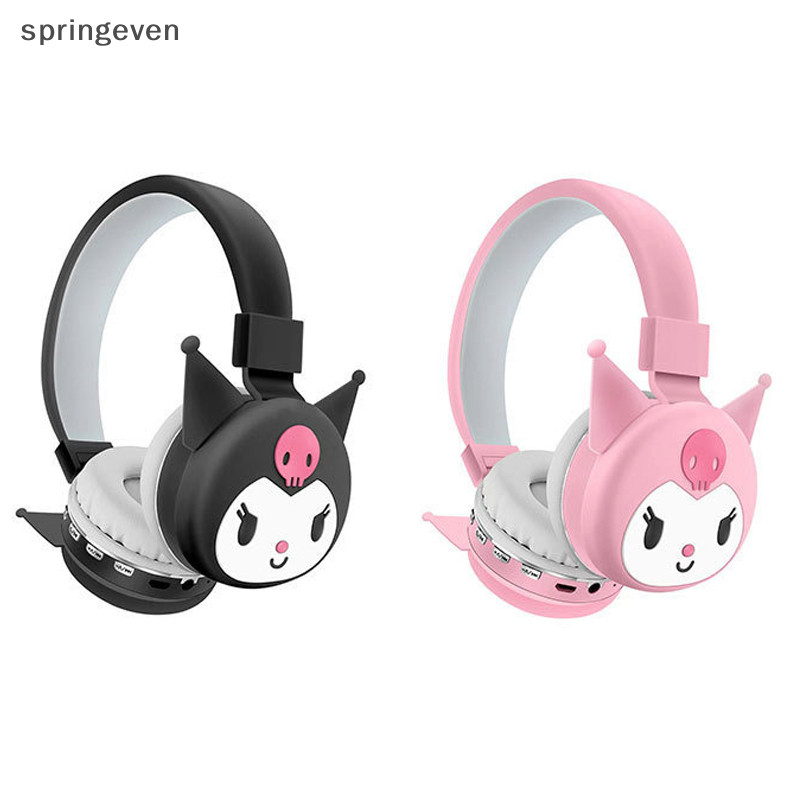[springeven ] Sanrio Kuromi Hello Kitty น ่ ารักหูฟังไร ้ สายชุดหูฟังการ ์ ตูนสเตอริโอหูฟังสําหรับเด ็ กสาวเด ็ กของขวัญสต ็ อกใหม ่