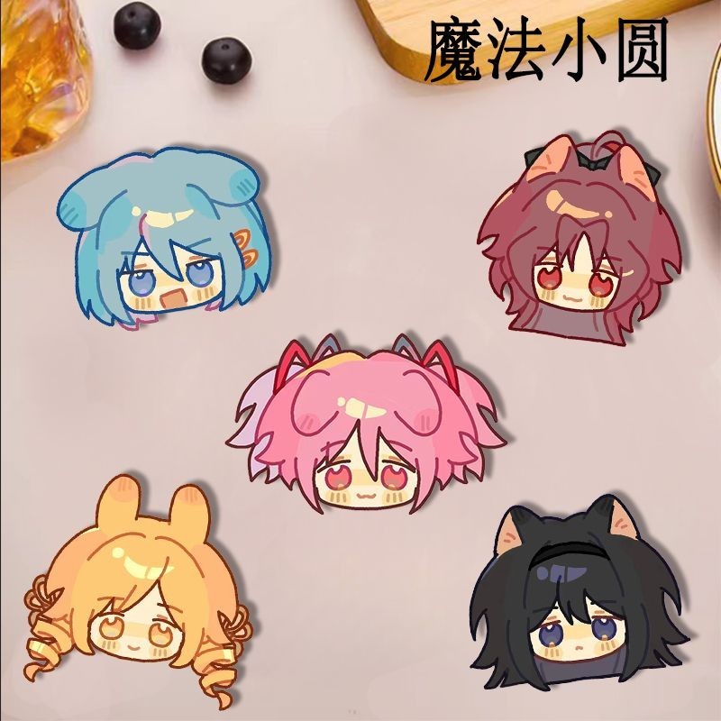 Puella Magi Madoka Magica เข็มกลัดสําหรับผู้หญิง Kaname Madoka เข็มกลัด Akemi Homura ป้าย Pins Miki Sayaka Accesorios เครื่องประดับของขวัญ