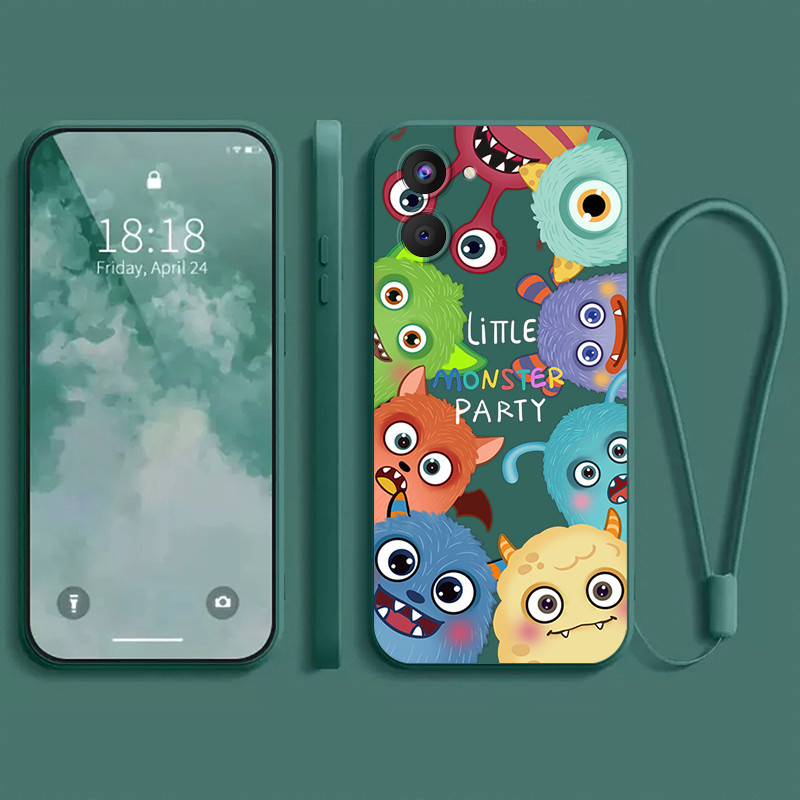 เคส REALME 10 4G PRO 5G น่ารักจักรวาลมอนสเตอร์สีทึบโทรศัพท์กรณีนุ่มซิลิโคนเหลวกันกระแทกลื่น