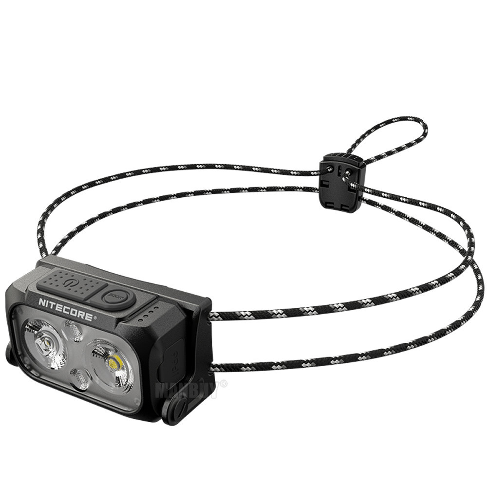 NU21 ไฟฉายแสงสว่าง360ลูเมนส์ ไฟหน้ากลางแจ้งDualBeam น้ำหนักเบาทราบ charging USB-C