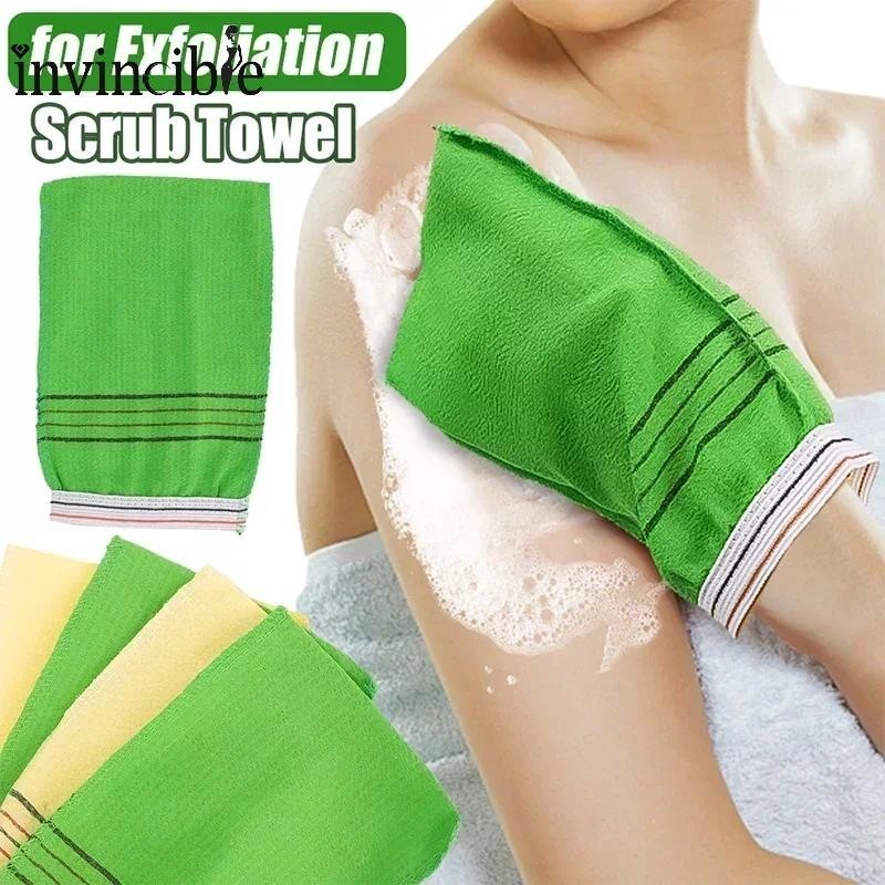 เกาหลี Washcloth Body Massage Scrub ผ้าเช็ดตัว - SPA Portable Grain Brush Peeling Dead Skin Gloves - ถุงมืออาบน้ําขัดผิวสําหรับผู้ใหญ่เด็ก