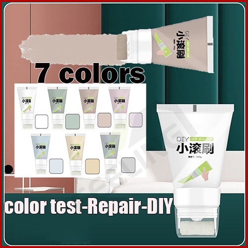 HOME DIY ผนังซ่อมสี,แปรงลูกกลิ้งขนาดเล็กผนังสีน้ำยาง,ที่มีประสิทธิภาพสิ่งสกปรก Graffiti ครอบคลุมสี, การปรับปรุงเปลี่ยนน้ำยาง,เครื่องมือทำความสะอาดโฆษณาผนัง