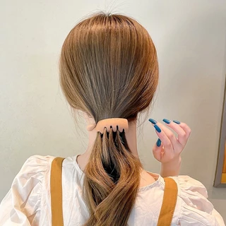1 ชิ ้ นหวานสาว Mette สูงหางม ้ า Grips คลิปผม Hairpin อุปกรณ ์ เสริม