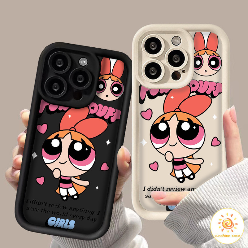 เคสโทรศัพท์อะนิเมะ Powarpuf Grils ไอโฟน11 For iPhone12 13 14 15Pro MAX X XS XR XS 6 7 8Plus SE2020 เคสโทรศัพท์