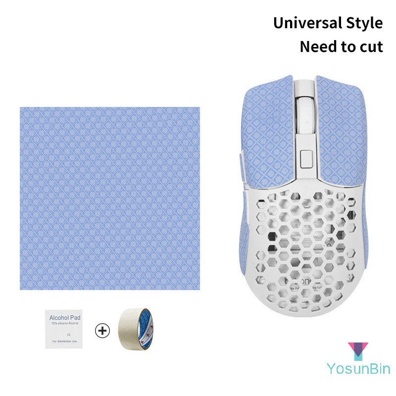 Yosunbin] 12*11 ซม.DIY Anti-Slip Universal สไตล์สติกเกอร์เมาส์เล่นเกมไร้สาย Sweat-Proof Mouse Grip เทปสวมใส่ PC Desktop แล็ปท็อปใหม่