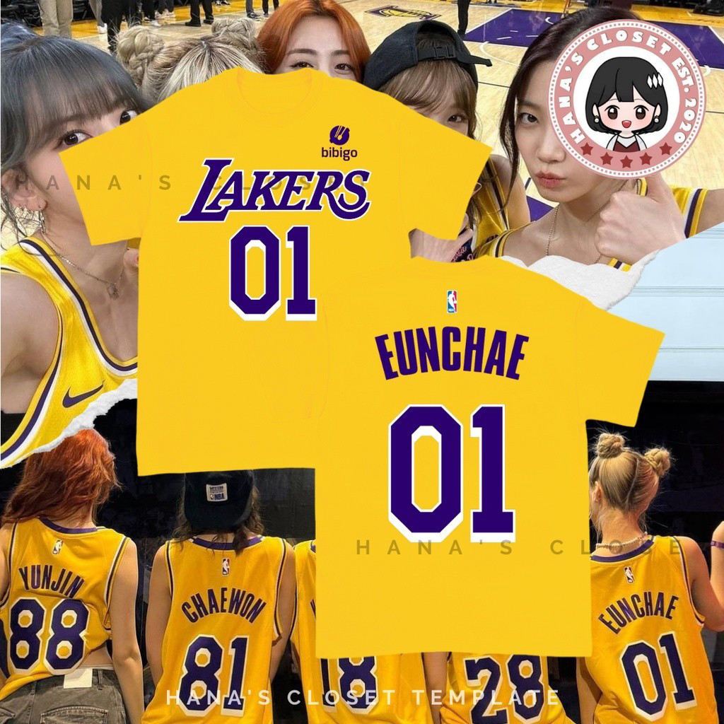 💥LE SSERAFIM 2024 เสื้อยืด พิมพ์ลาย LE SSERAFIM JERSEY YUNJIN JERSEY แบบกําหนดเอง