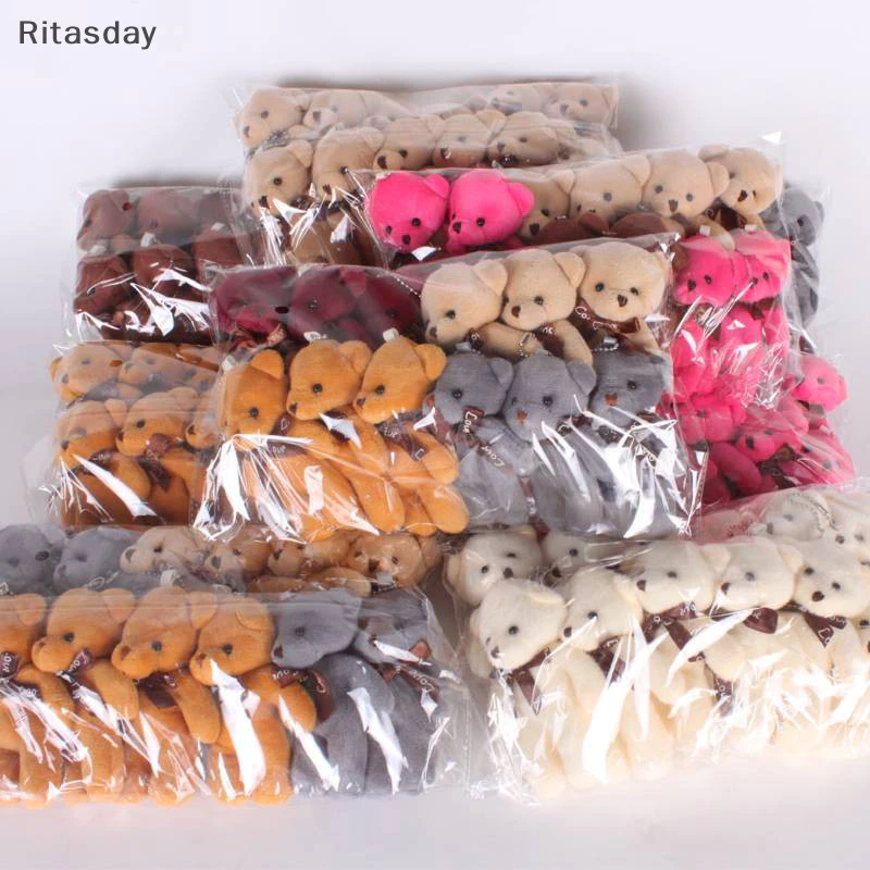 Ritasday 12 ชิ้น/ล็อตตุ๊กตานุ่มหมีของเล่นตุ๊กตาของขวัญเล็กๆใหม่