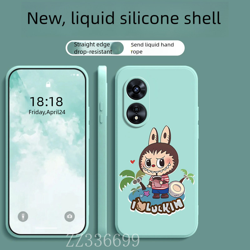 เคส OPPO A17 A17K A18 A38 A97 Labubu เคสโทรศัพท์ซิลิโคนฝาครอบป้องกัน