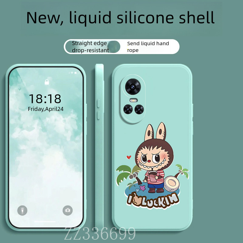 เคส OPPO RENO 10 pro plus pro+ 5G Labubu เคสโทรศัพท์ซิลิโคนฝาครอบป้องกัน