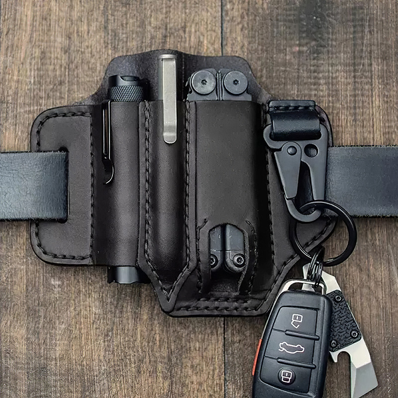 Vintage หนังเอวกระเป๋าโทรศัพท์มือถือ Loop Holster Mens เข็มขัดกระเป๋ากระเป๋าโทรศัพท์กระเป๋าสตางค์สําหรับ IPhone Samsung Huawei ทั่วไป