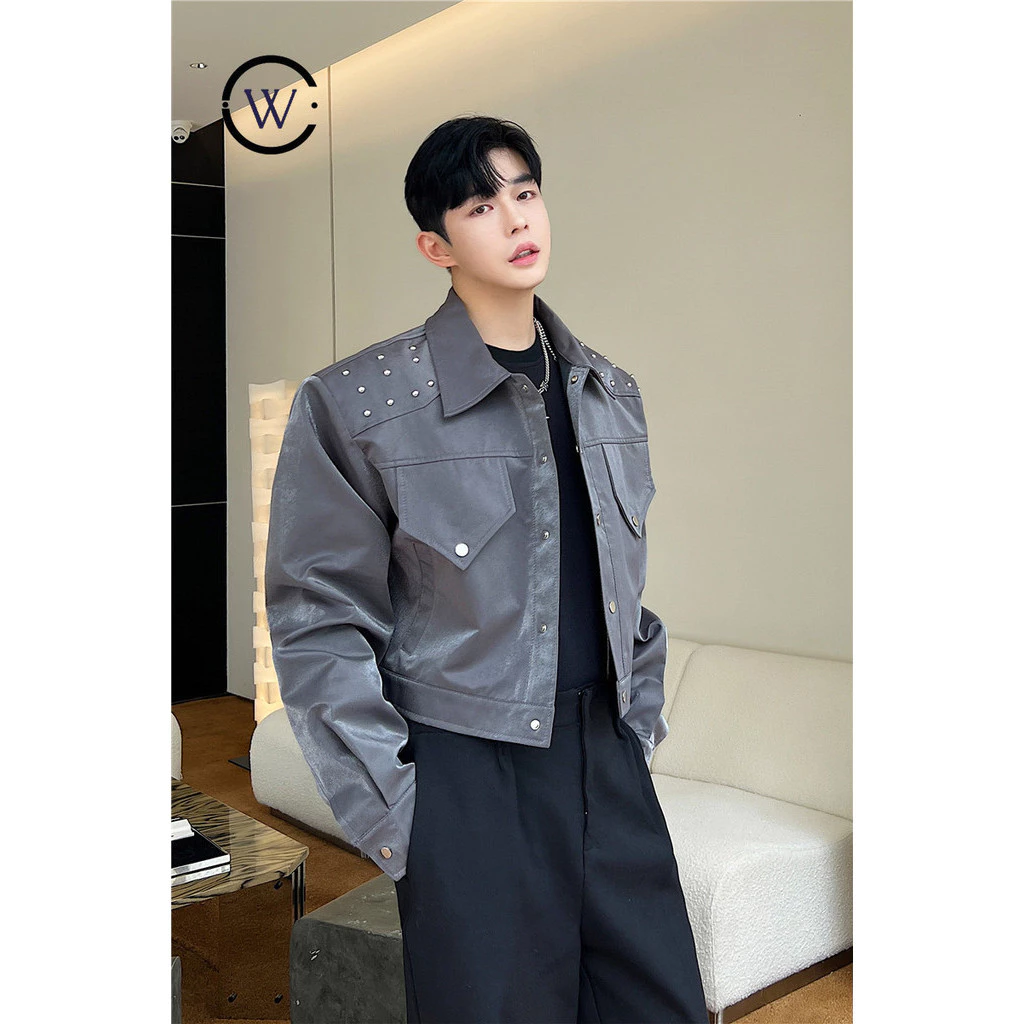แจ็คเก็ตยีนส์ประดับหมุด สไตล์เกาหลี รุ่น T189 thumbnail 7