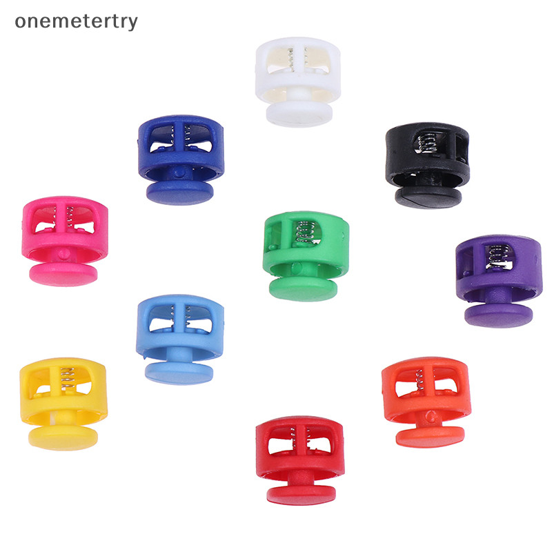 Onem 10 ชิ้นล็อคสายไฟ Stopper Buckles Clamp Toggle คลิป DIY เชือกผูกรองเท้ากระเป๋าอุปกรณ์เสริม n