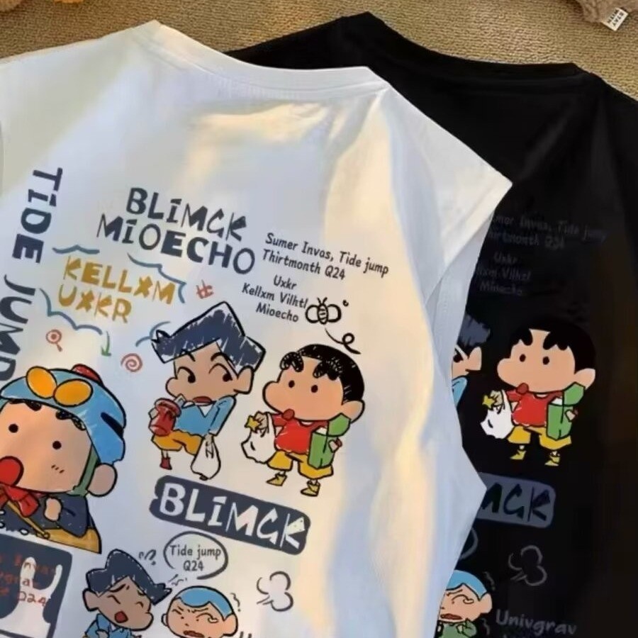 เสื้อกั๊กยกทรงแขนกุดผ้าฝ้ายแท้ลายการ์ตูนฤดูร้อน 2024 ใหม่กางเกงในชายเทรนด์ด้านบน