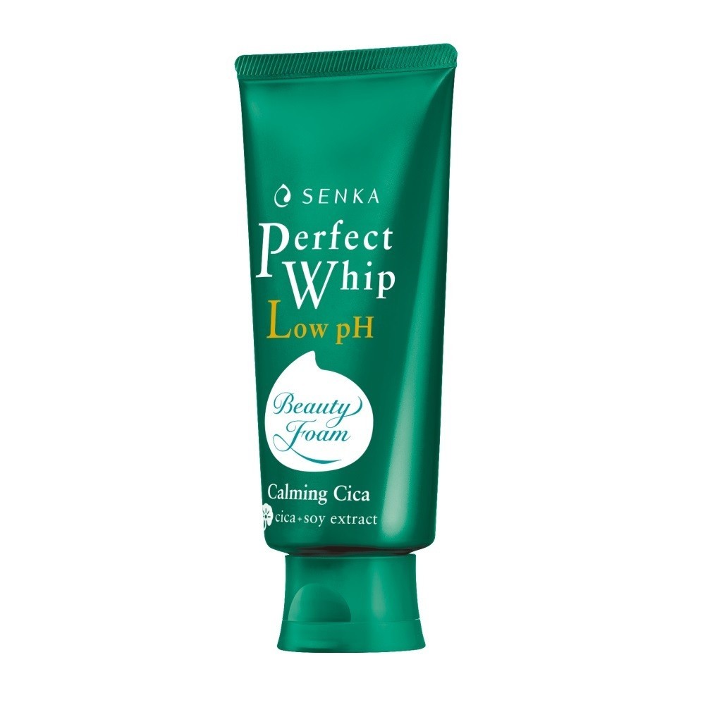 Senka Perfect Whip Low PH Calming Cica 100ml เซนกะ เพอร์เฟค วิป โลว์ พีเอช คาล์มมิ่ง ซิก้า 100มล