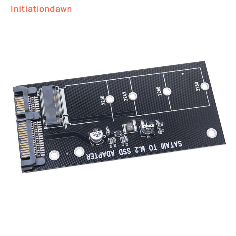 [Initiationdawn] M.2 NGFF ถึง SATA 3 3.0 การ์ดอะแดปเตอร์ SSD แปลง B B & M Key Protocol Solid State Disk ไดรฟ์ 2230 2280 2242 สําหรับเมนบอร์ดพีซี
