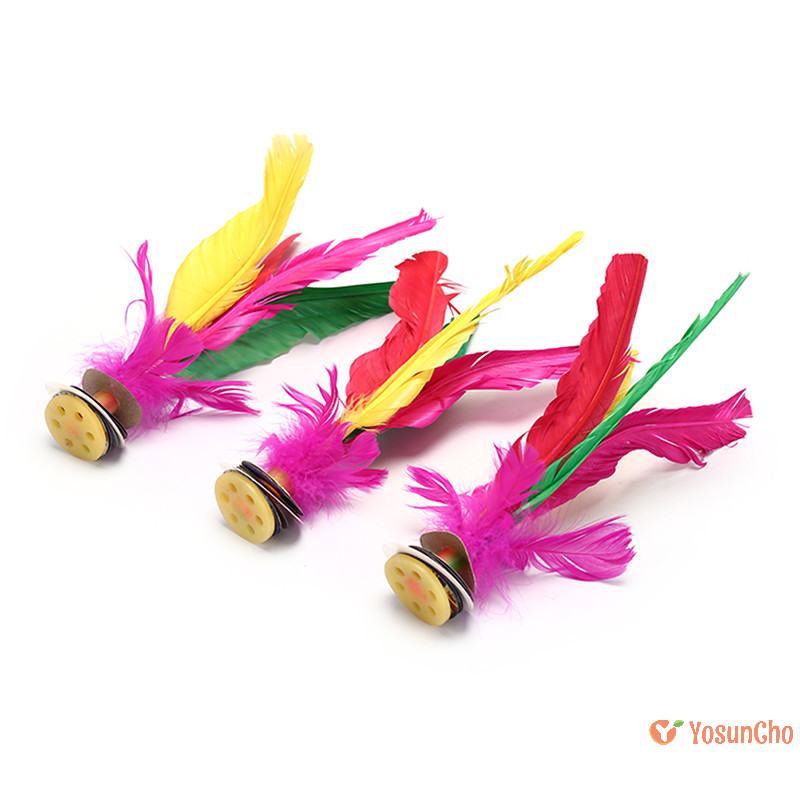 Yosunchoker] jianzi 23 ซม. เกมกีฬาเท้ากระสอบขนนกเตะลูกขนไก่ 
ใหม่ Feather จีน Jianzi เท้ากีฬาเกม Kicking ลูกขนไก่ 23 ซม
กีฬาพื้นเมืองจีนเจีย