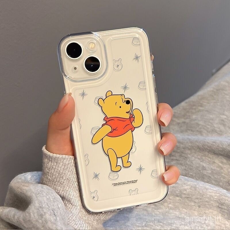 การ์ตูนหลายหมีพูห์คอลเลกชันเคสโทรศัพท์iphone 15 14 13 12 11 pro max 15promax 14promax xr 12promax 13promax 8plus 13proโปร่งใสกรณีนุ่ม