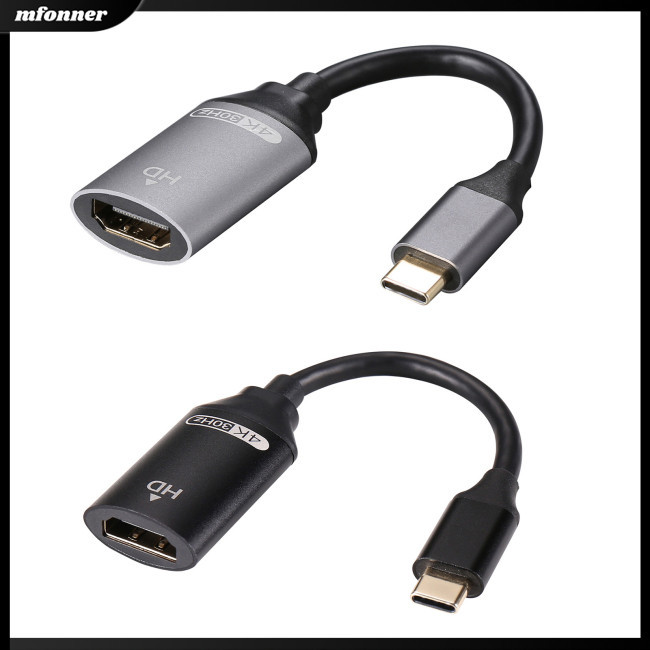 สาย USB Type C ถึง HD-MI, ตัวแปลง 4K HD-MI HD, อะแดปเตอร์ 3.1 เข้ากันได้สําหรับแท็บเล็ตคอมพิวเตอร์โท